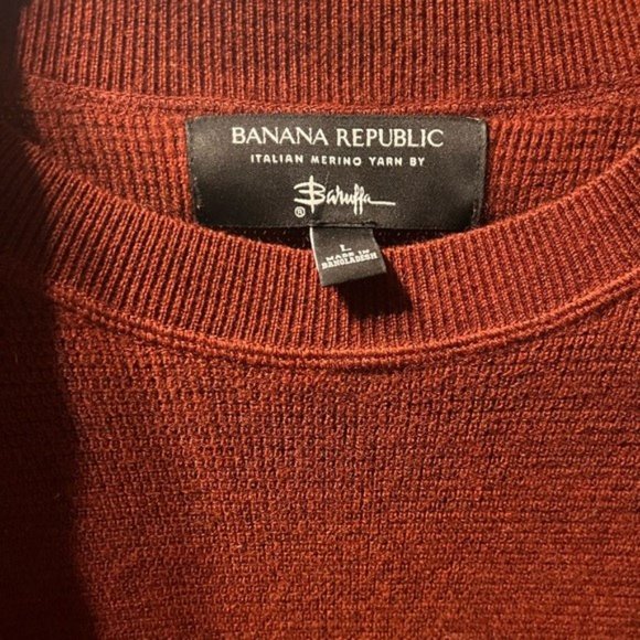 Banana Republic Extra Italian Fine Merino Wool Men’s Sweater, NWOT - Picture 2 of 3